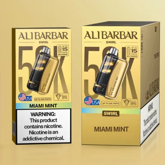 Alibarbar New Arrival Swirl 50K Luxury Series 3D Screen Award Vape - Image 2