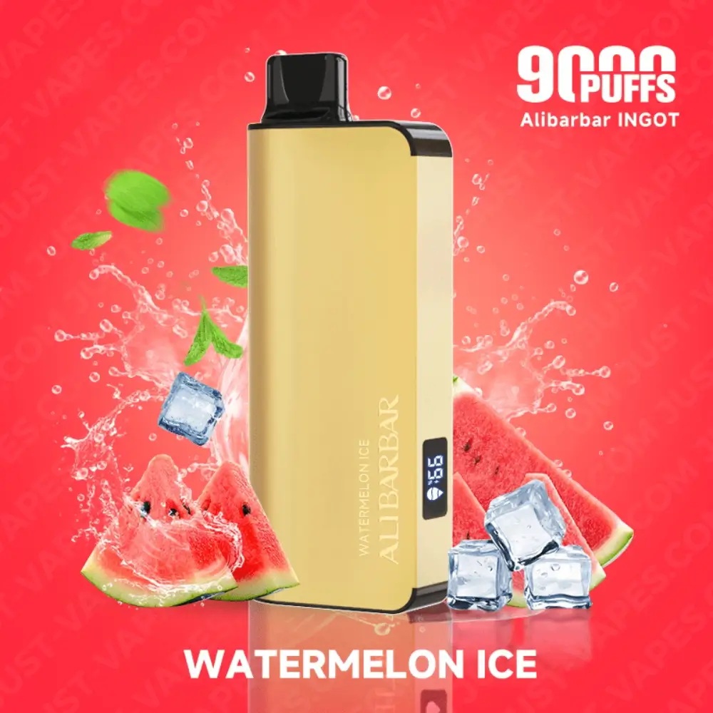 Watermelon Ice – Alibarbar INGOT 9000 Puffs