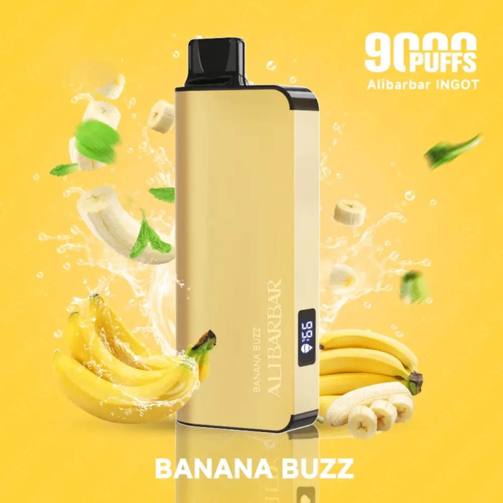 Banana Buzz Alibarbar INGOT 9000 Puffs