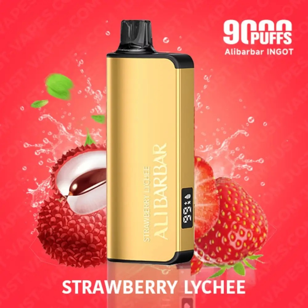 Strawberry Lychee – Alibarbar INGOT 9000 Puffs